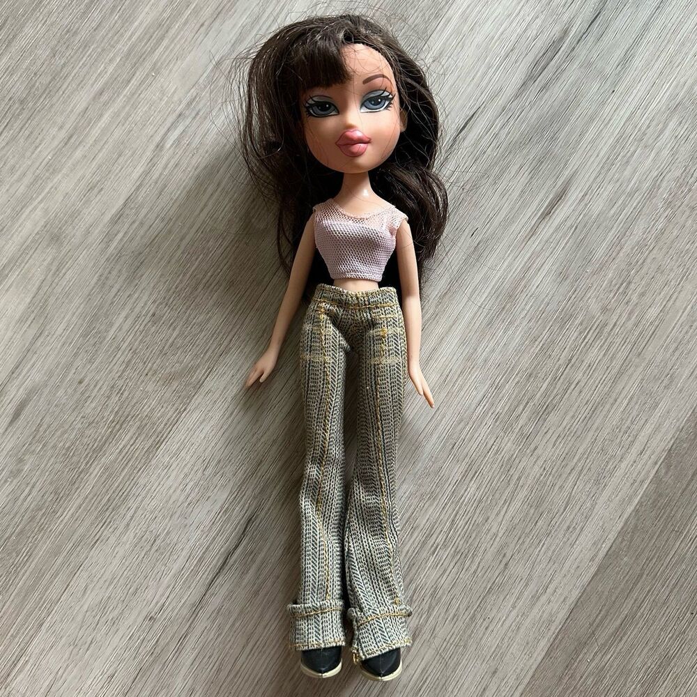 Vintage Bratz Dana Doll Jeans Pink Top Black Boots